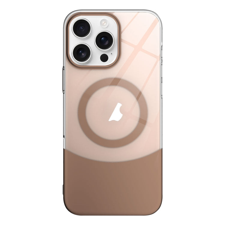 For iPhone 11 Pro Max Slim Color Contrast MagSafe PC Transparent Phone Case