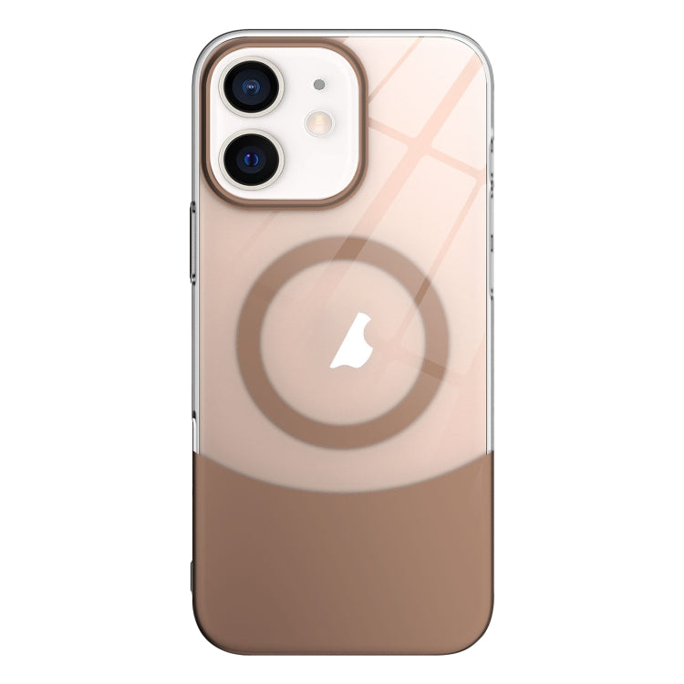 For iPhone 11 Slim Color Contrast MagSafe PC Transparent Phone Case