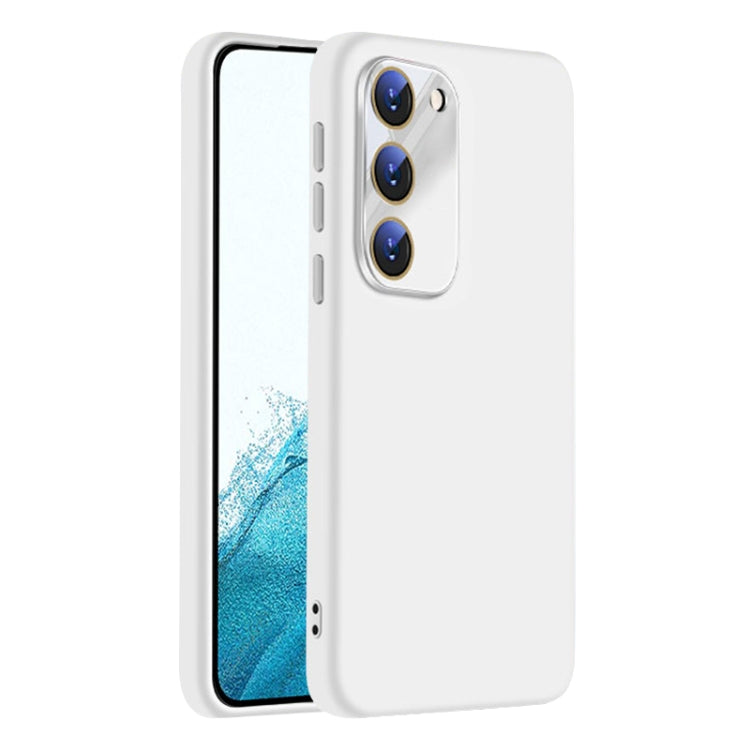 For Samsung Galaxy S22 5G Nano Lens Cover Liquid Silicone Phone Case