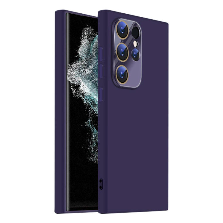 For Samsung Galaxy S22 Ultra 5G Nano Lens Cover Liquid Silicone Phone Case