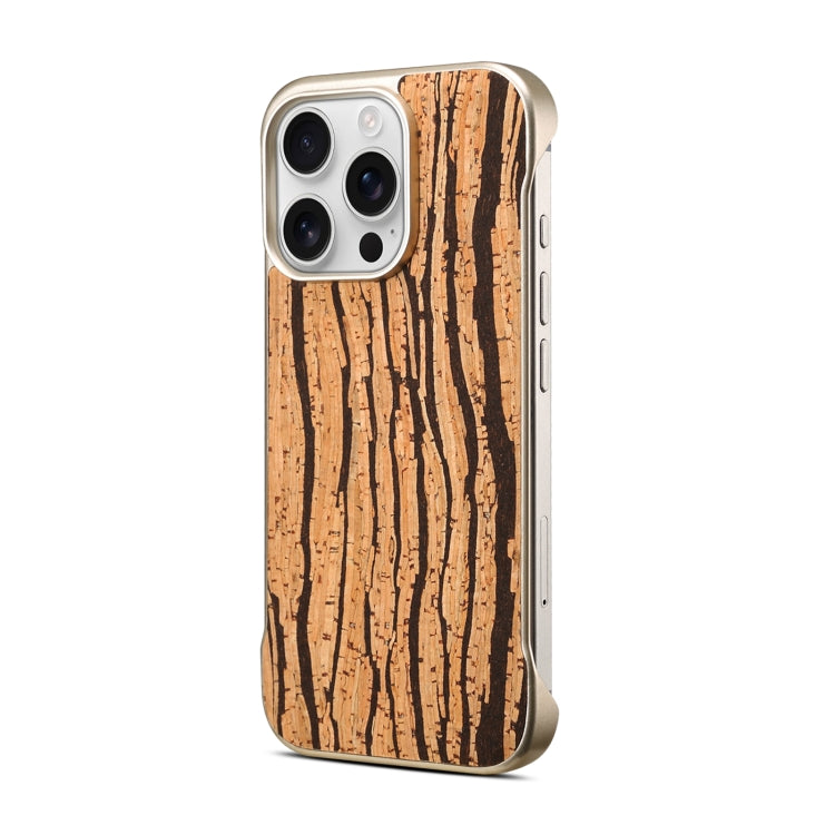 For iPhone 15 Pro Max Denior A18 WoodenPaint MagSafe Phone Case