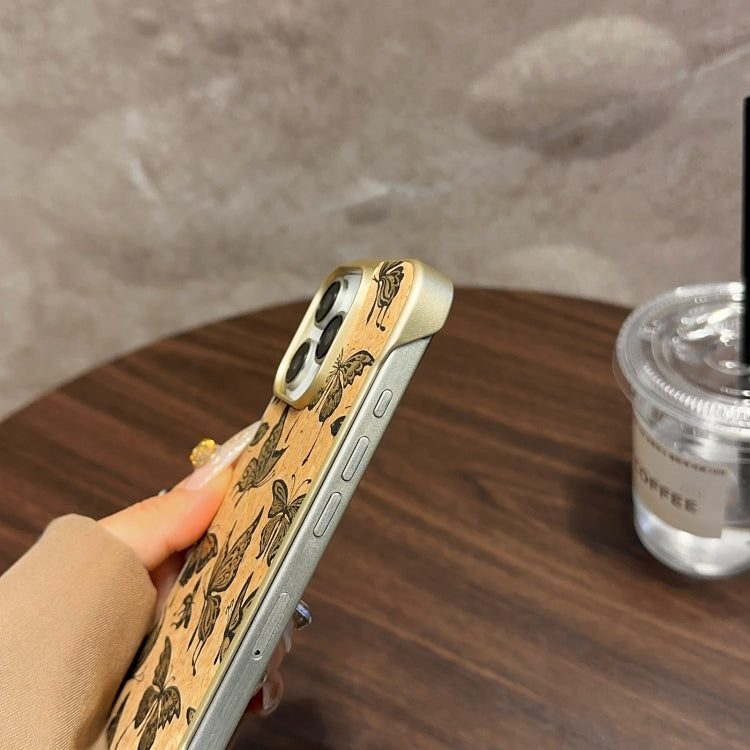 For iPhone 15 Denior A18 WoodenPaint MagSafe Phone Case