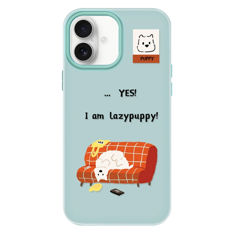 For iPhone 16 Plus Skin Feeling Jelly TPU Hybrid PC Phone Case