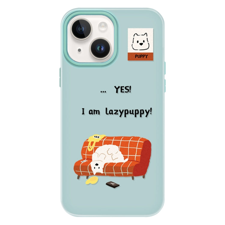 For iPhone 13 Skin Feeling Jelly TPU Hybrid PC Phone Case