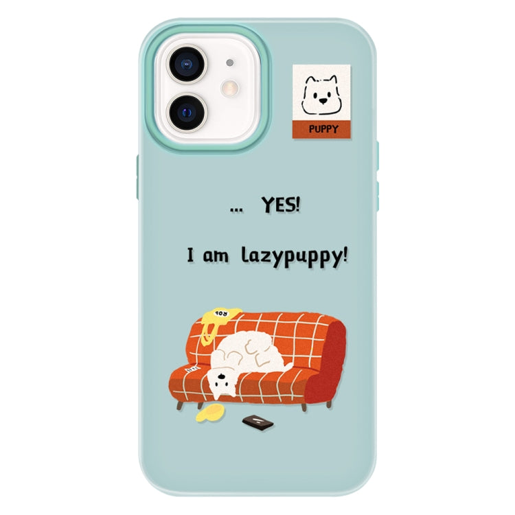 For iPhone 12 Skin Feeling Jelly TPU Hybrid PC Phone Case