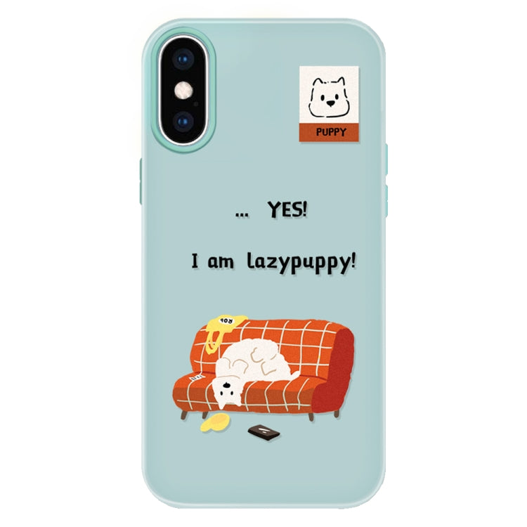 For iPhone X / XS Skin Feeling Jelly TPU Hybrid PC Phone Case