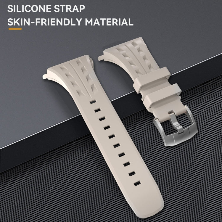 For Apple Watch Series 11 / 10 46mm RedPepper Armor Metal Case Integrated Silicone Watch Band