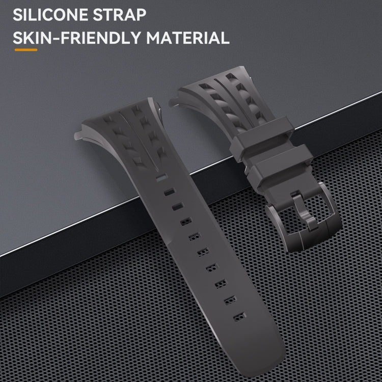 For Apple Watch Series 11 / 10 46mm RedPepper Armor Metal Case Integrated Silicone Watch Band