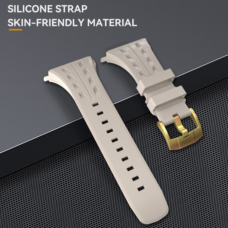 For Apple Watch Series 11 / 10 46mm RedPepper Armor Metal Case Integrated Silicone Watch Band