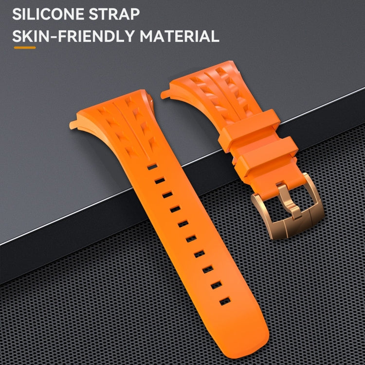 For Apple Watch Series 11 / 10 46mm RedPepper Armor Metal Case Integrated Silicone Watch Band