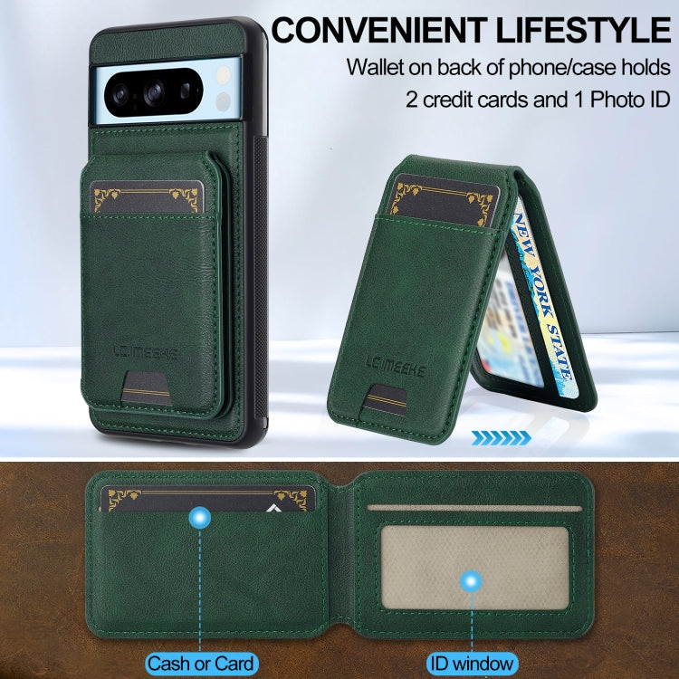 For Google Pixel 8 Pro LC.IMEEKE L3 Series Detachable RFID Card Bag Magsafe Phone Case