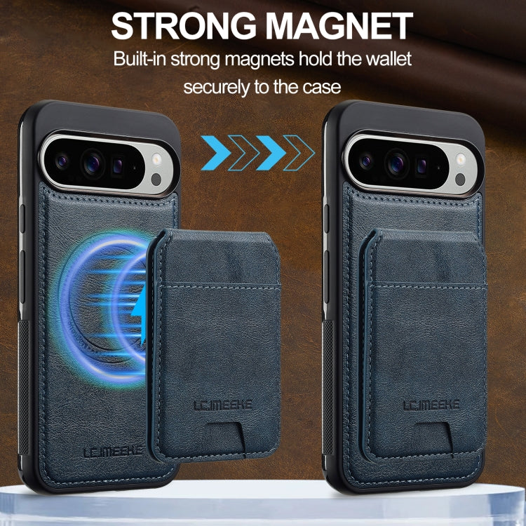 For Google Pixel 9 / 9 Pro LC.IMEEKE L3 Series Detachable RFID Card Bag Magsafe Phone Case