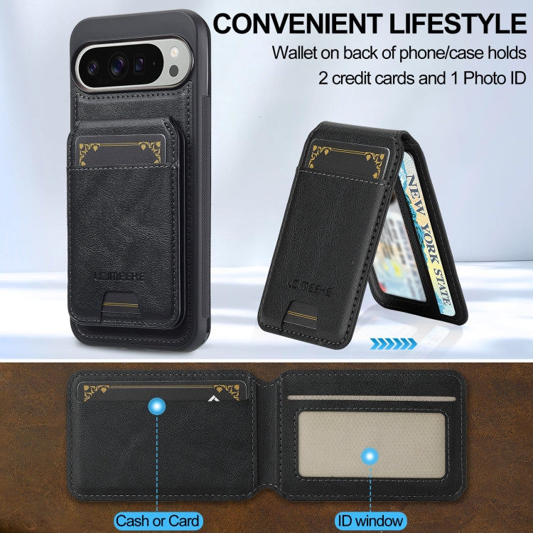 For Google Pixel 9 Pro XL LC.IMEEKE L3 Series Detachable RFID Card Bag Magsafe Phone Case