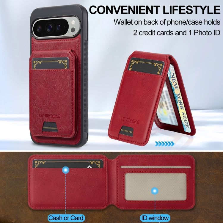 For Google Pixel 9 Pro XL LC.IMEEKE L3 Series Detachable RFID Card Bag Magsafe Phone Case