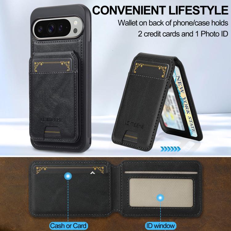 For Google Pixel 10 / 10 Pro LC.IMEEKE L3 Series Detachable RFID Card Bag Magsafe Phone Case
