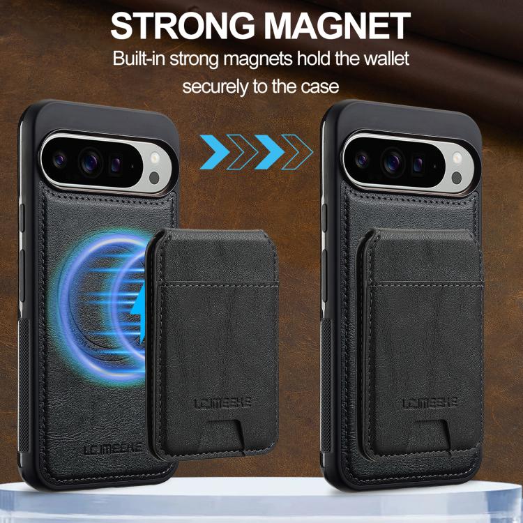 For Google Pixel 10 Pro XL LC.IMEEKE L3 Series Detachable RFID Card Bag Magsafe Phone Case