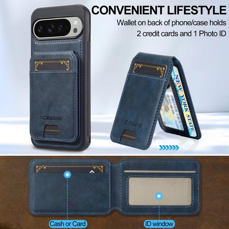 For Google Pixel 10 Pro XL LC.IMEEKE L3 Series Detachable RFID Card Bag Magsafe Phone Case