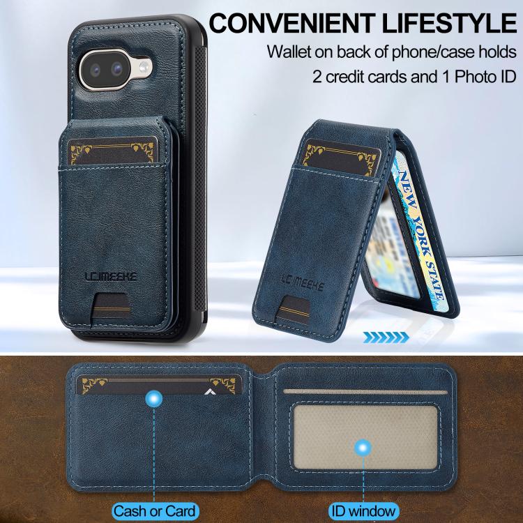 For Google Pixel 10a LC.IMEEKE L3 Series Detachable RFID Card Bag Magsafe Phone Case