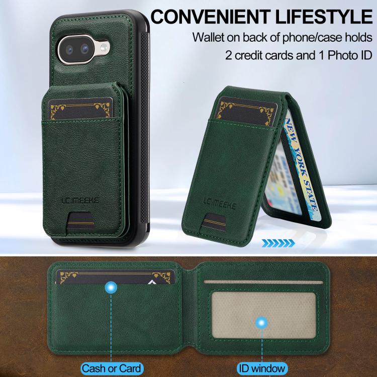 For Google Pixel 10a LC.IMEEKE L3 Series Detachable RFID Card Bag Magsafe Phone Case