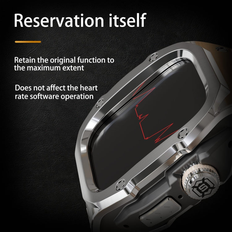 For Apple Watch Ultra 3 / 2 / 1 49mm RedPepper Armor Metal Case Integrated Silicone Watch Band