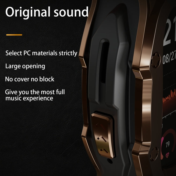 For Apple Watch Ultra 3 / 2 / 1 49mm RedPepper Armor Metal Case Integrated Silicone Watch Band