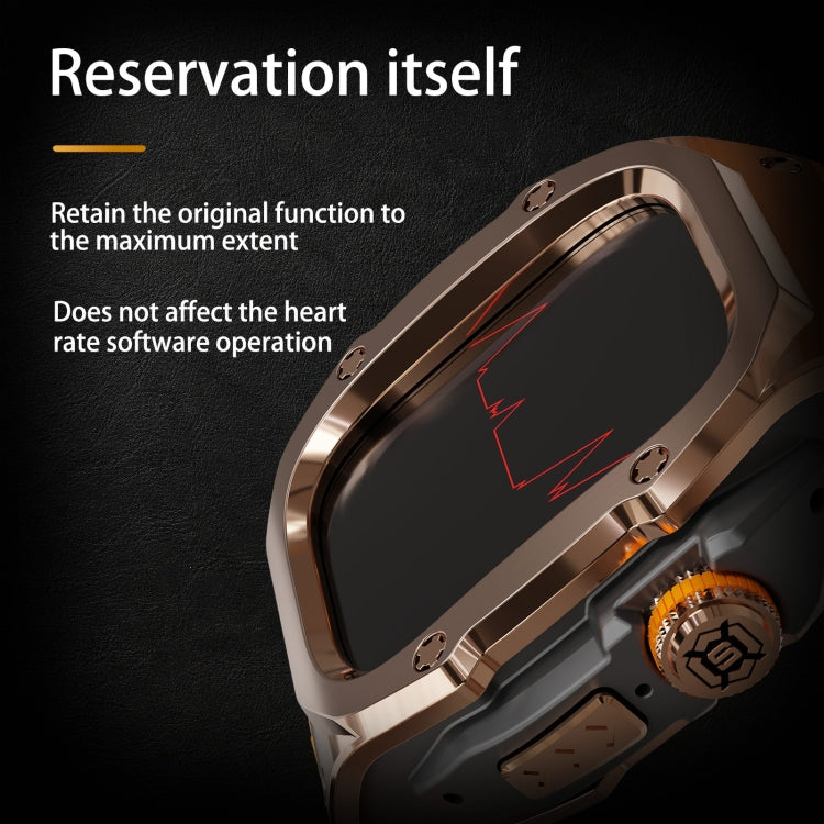 For Apple Watch Ultra 3 / 2 / 1 49mm RedPepper Armor Metal Case Integrated Silicone Watch Band
