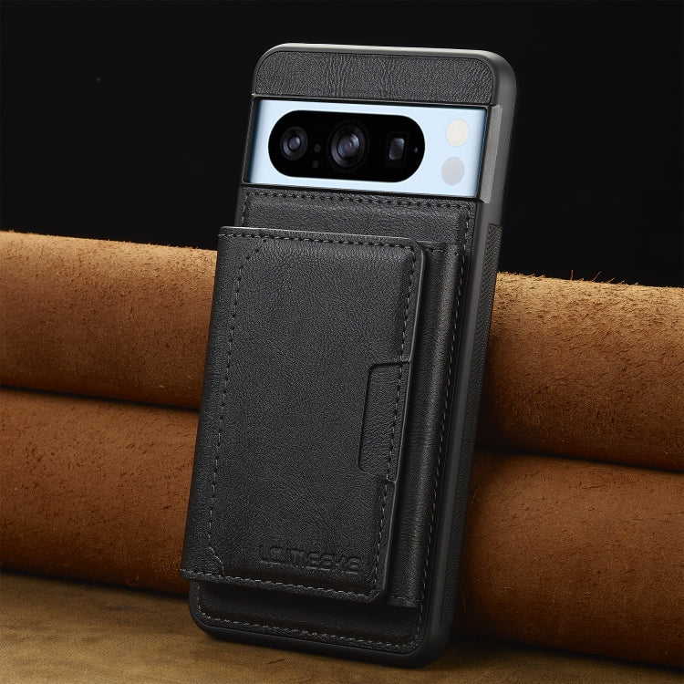 For Google Pixel 8 Pro LC.IMEEKE L5 Series Detachable RFID Card Bag Magsafe Phone Case