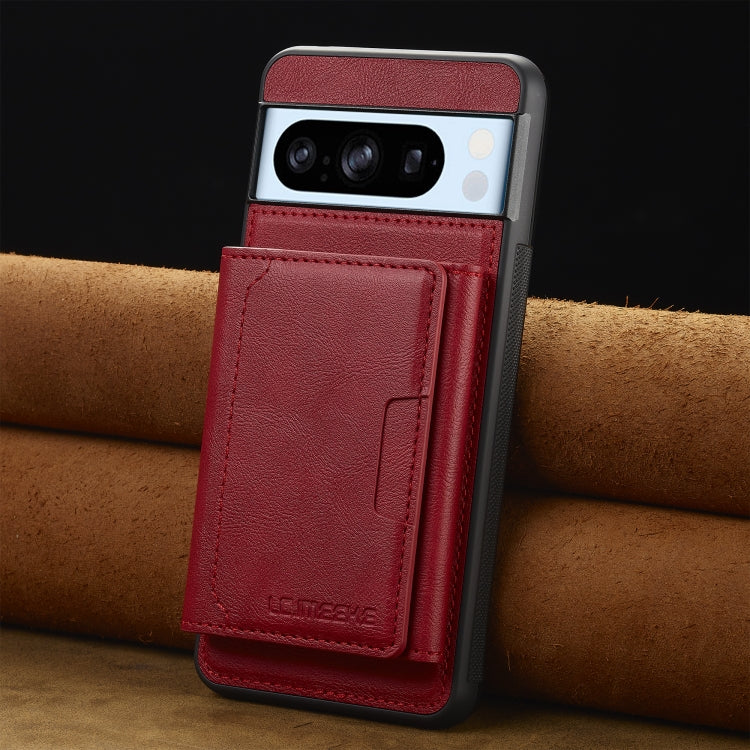 For Google Pixel 8 Pro LC.IMEEKE L5 Series Detachable RFID Card Bag Magsafe Phone Case