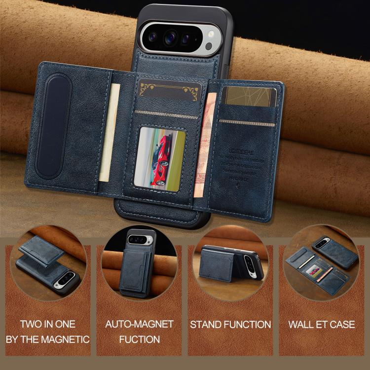 For Google Pixel 10 Pro XL LC.IMEEKE L5 Series Detachable RFID Card Bag Magsafe Phone Case