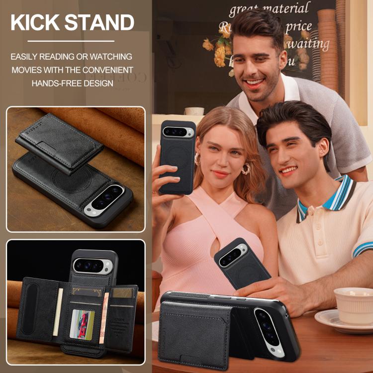 For Google Pixel 10 / 10 Pro LC.IMEEKE L5 Series Detachable RFID Card Bag Magsafe Phone Case