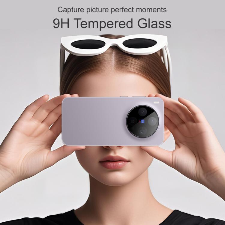 For vivo X300 imak Black Version HD Glass Rear Camera Lens Film, Self-positioning Version