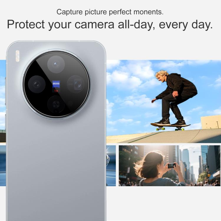 For vivo X300 imak Black Version HD Glass Rear Camera Lens Film, Self-positioning Version