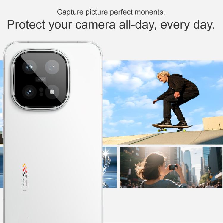 For vivo iQOO 15 imak Black Version HD Glass Rear Camera Lens Film, Self-positioning Version