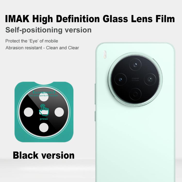 For vivo Y500 Pro 5G imak Black Version HD Glass Rear Camera Lens Film, Self-positioning Version