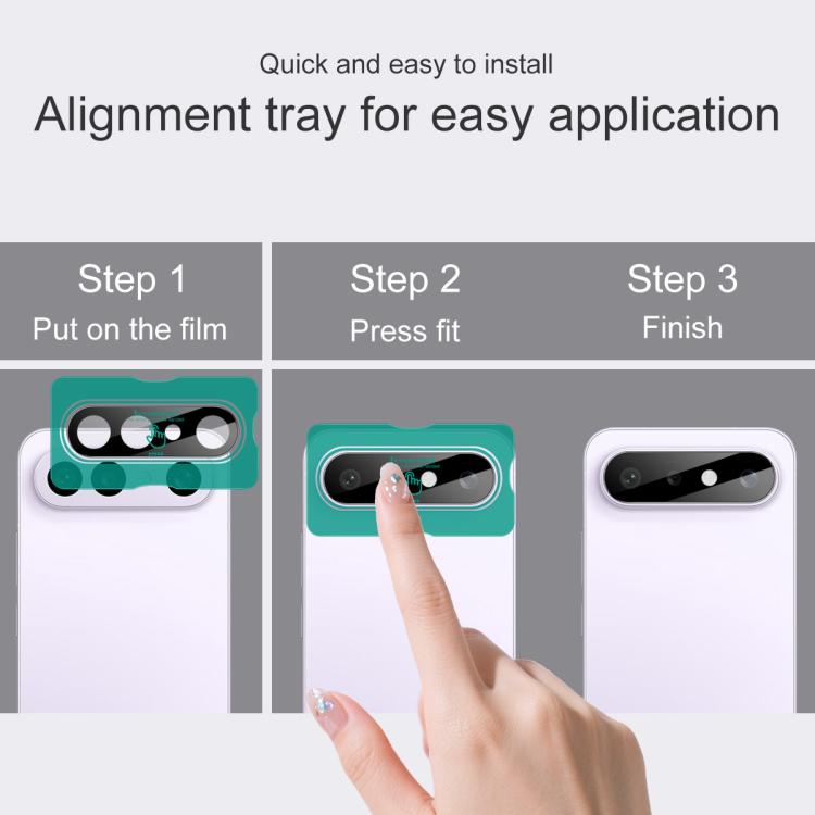 For vivo S50 Pro mini 5G imak Black Version HD Glass Rear Camera Lens Film, Self-positioning Version