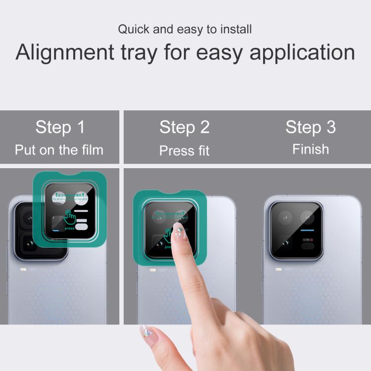 For vivo iQOO 15 Ultra 5G imak Black Version HD Glass Rear Camera Lens Film, Self-positioning Version