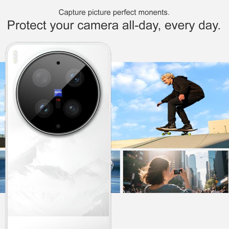 For vivo X300 Ultra imak Black Version HD Glass Rear Camera Lens Film, Self-positioning Version