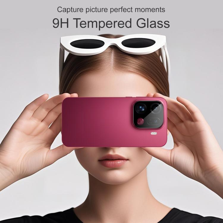 For OPPO Find X9 Pro imak Black Version HD Glass Rear Camera Lens Film, Self-positioning Version