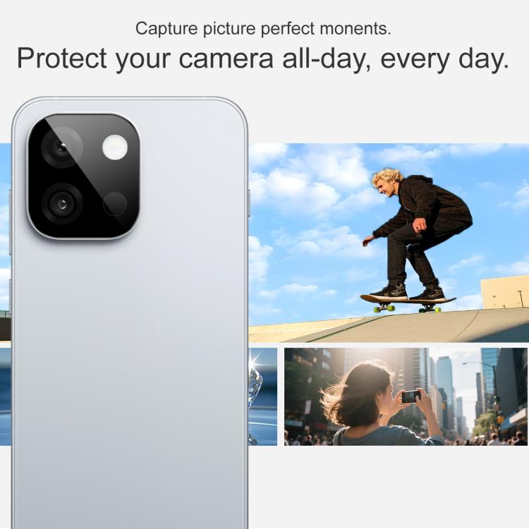 For OnePlus 13T imak Black Version HD Glass Rear Camera Lens Film, Self-positioning Version