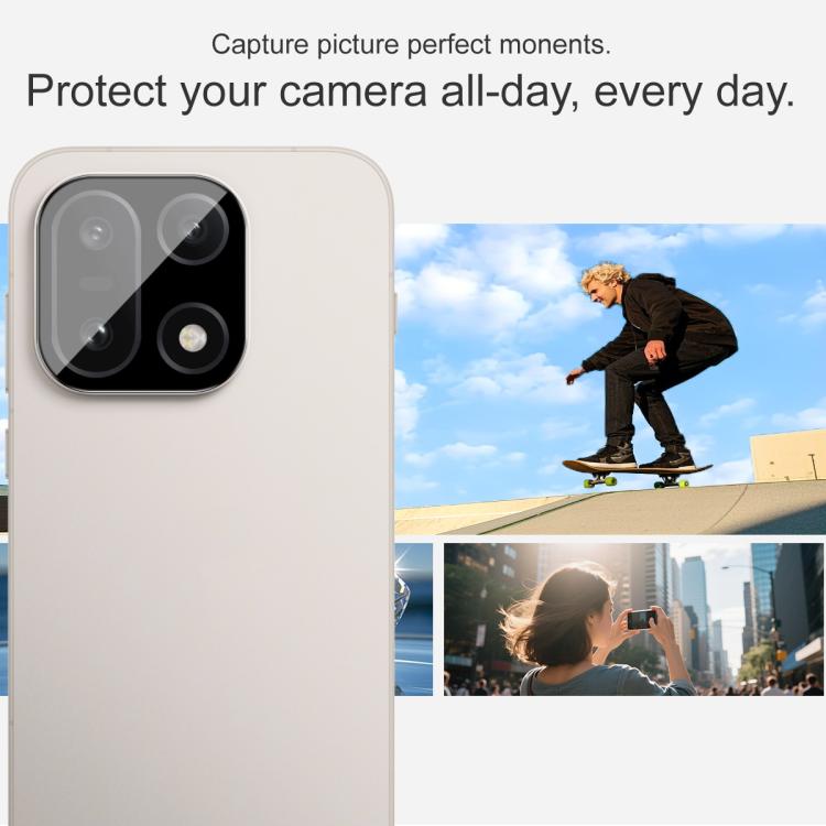 For OnePlus 15 imak Black Version HD Glass Rear Camera Lens Film, Self-positioning Version
