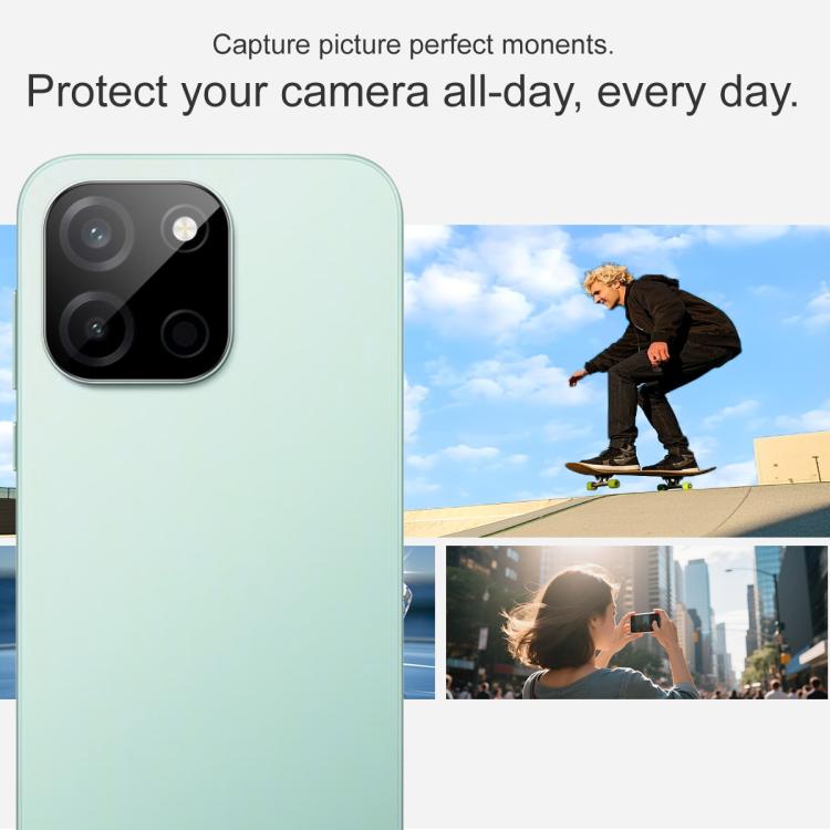 For OnePlusTurbo 6 imak Black Version HD Glass Rear Camera Lens Film, Self-positioning Version