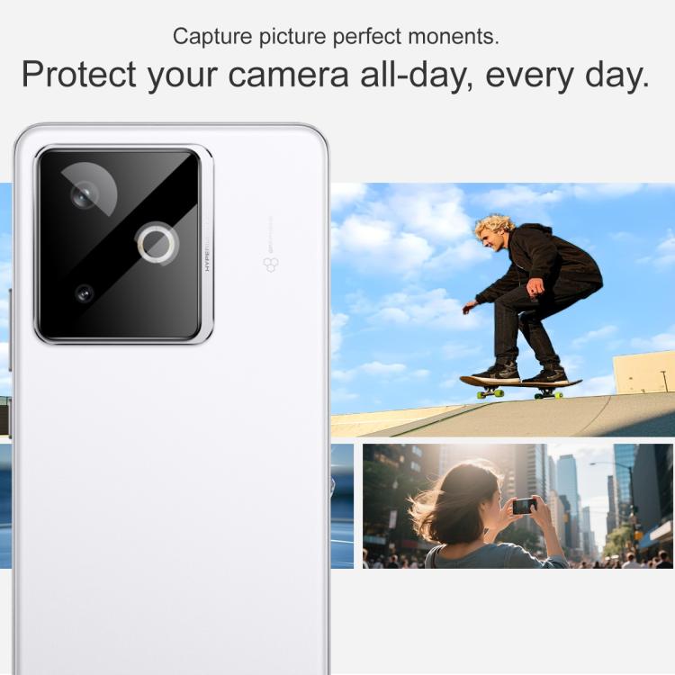 For Realme GT 7 / 7T Global imak Black Version HD Glass Rear Camera Lens Film, Self-positioning Version
