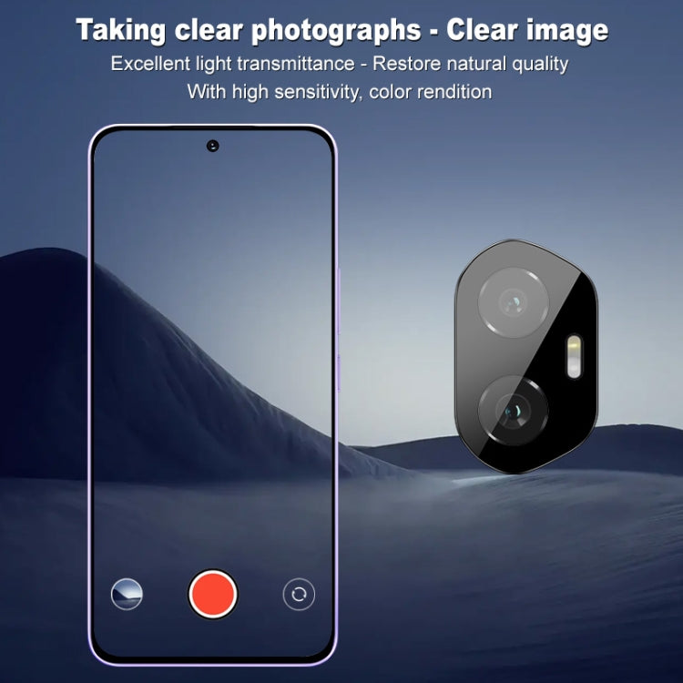 For Honor 300 imak Black Version HD Glass Rear Camera Lens Film, Self-positioning Version