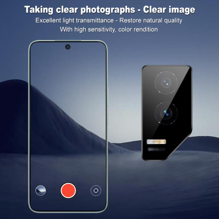 For Honor GT imak Black Version HD Glass Rear Camera Lens Film, Self-positioning Version