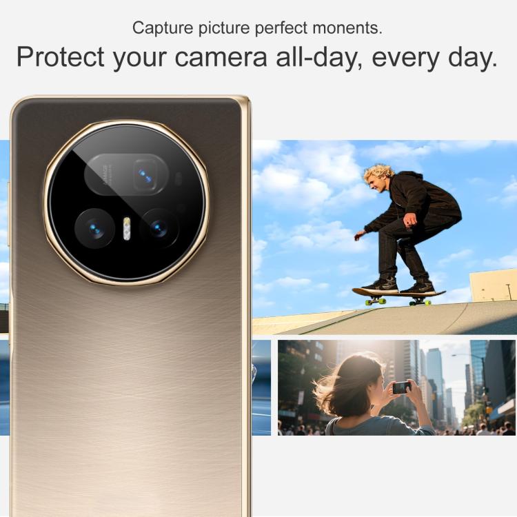 For Honor Magic V5 imak Black Version HD Glass Rear Camera Lens Film, Self-positioning Version