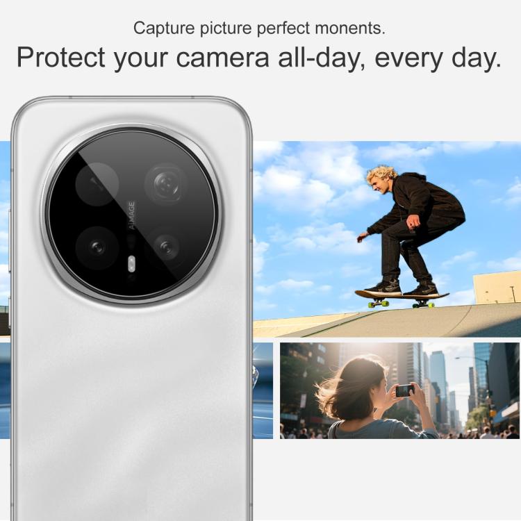 For Honor Magic8 Pro imak Black Version HD Glass Rear Camera Lens Film, Self-positioning Version