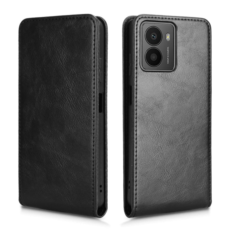 For HMD Fusion 5G Magnetic Vertical Flip Leather Phone Case