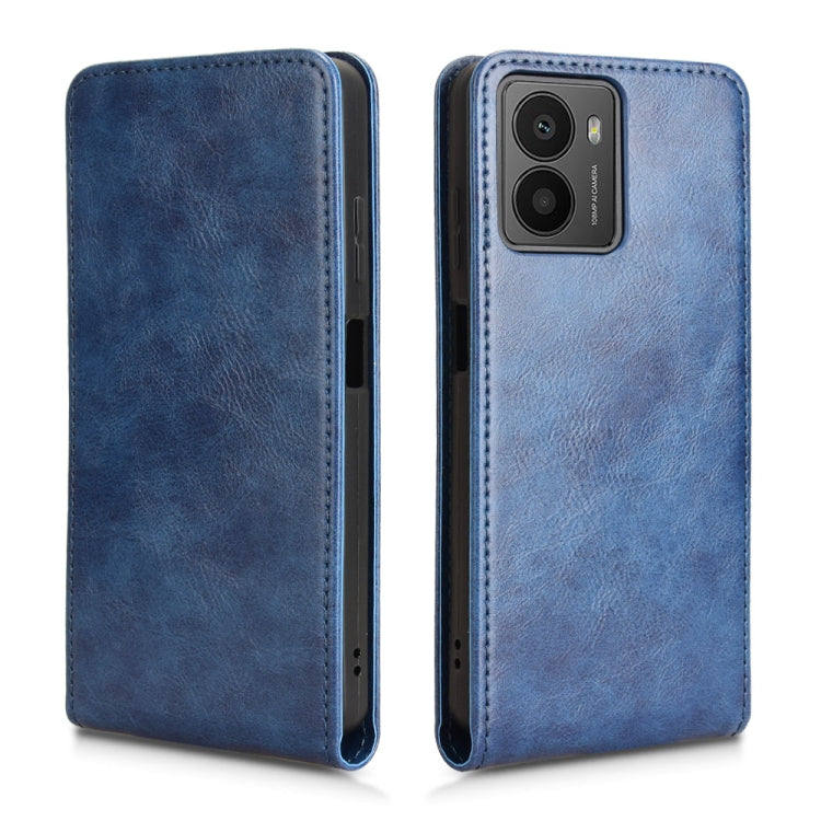 For HMD Fusion 5G Magnetic Vertical Flip Leather Phone Case