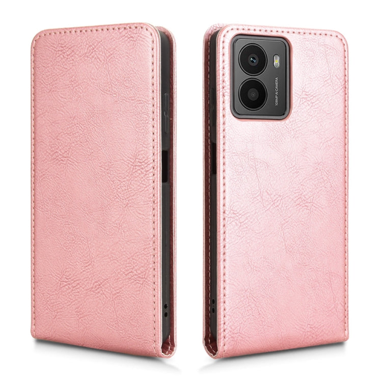 For HMD Fusion 5G Magnetic Vertical Flip Leather Phone Case