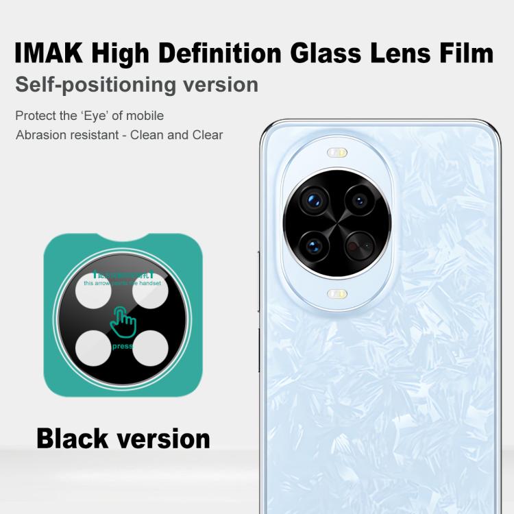 For Huawei nova 14 Pro imak Black Version HD Glass Rear Camera Lens Film, Self-positioning Version